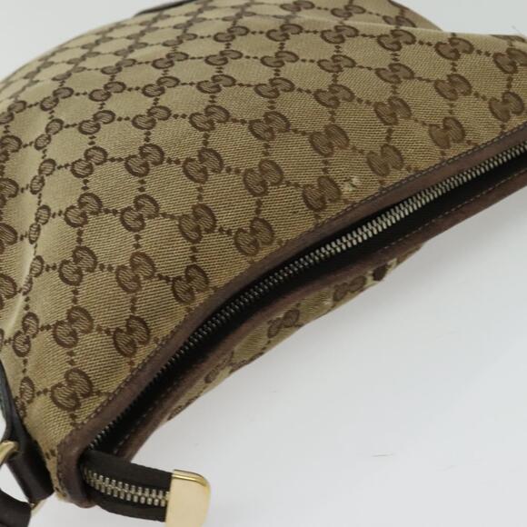 GUCCI GG Canvas Web Sherry Line Shoulder Bag Beige Red Green - Picture 6 of 12